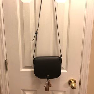 Old Navy Faux Leather Mini Saddle Crossbody Bag